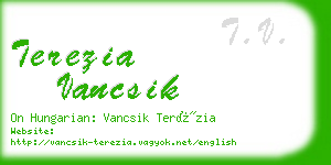 terezia vancsik business card